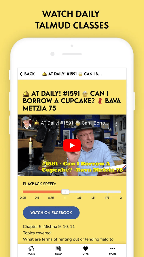 Accidental Talmudist app: AT Daily classes with Salvador Litvak are ready to watch