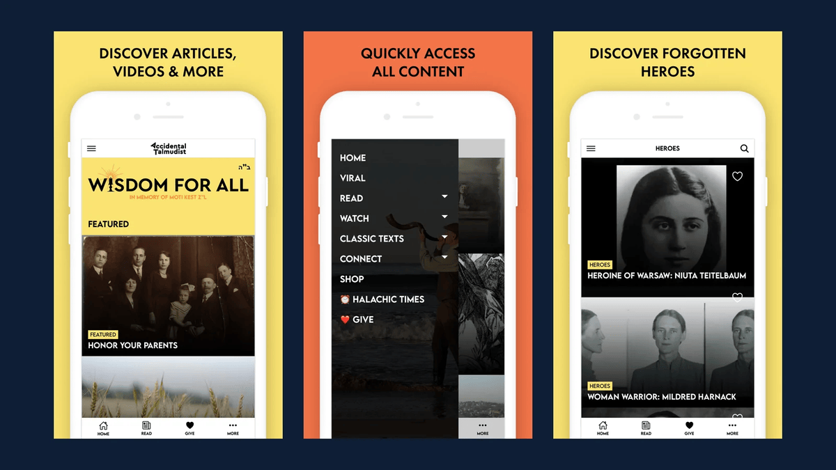 Accidental Talmudist App: Torah, Talmud, Humor and Heroes on Your Phone