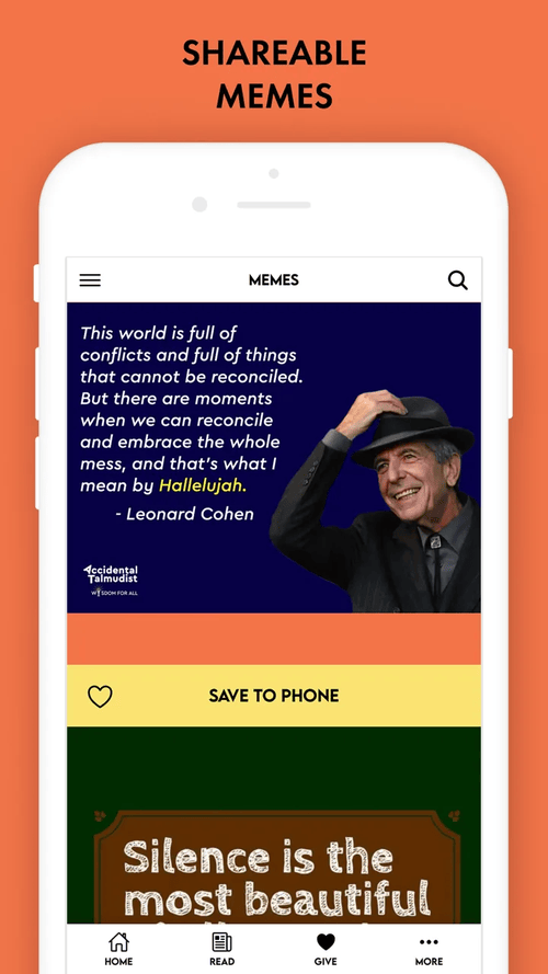 Accidental Talmudist app: Shareable memes pair Jewish wisdom with quotes worth passing on