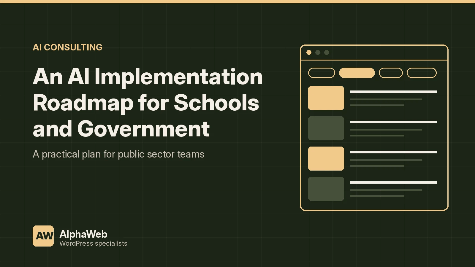 An AI Implementation Roadmap for Schools and Government Teams