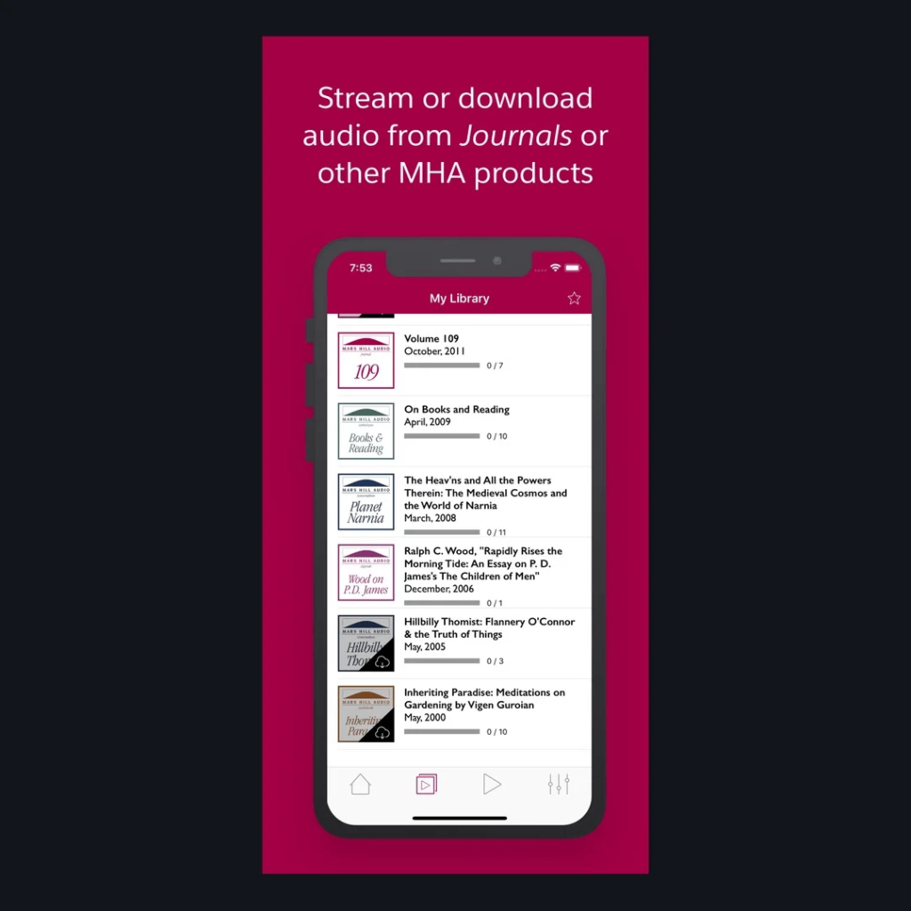Mars Hill Audio app built with AppPresser