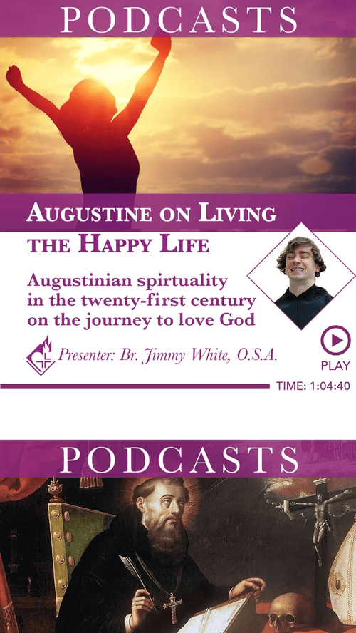 Augustinian Journey app podcasts screen