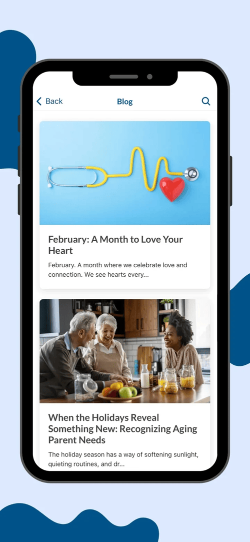 EFR app: The blog offers practical, warm articles on everyday well being
