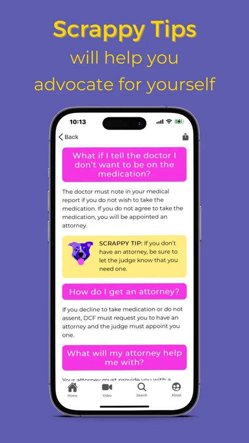 FosterPower app: Scrappy Tips coach youth on how to speak up for themselves