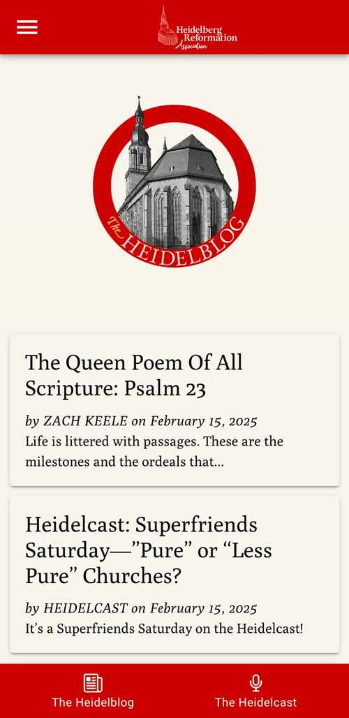 The Heidelblog tab shows the latest articles from Dr. Clark and contributors