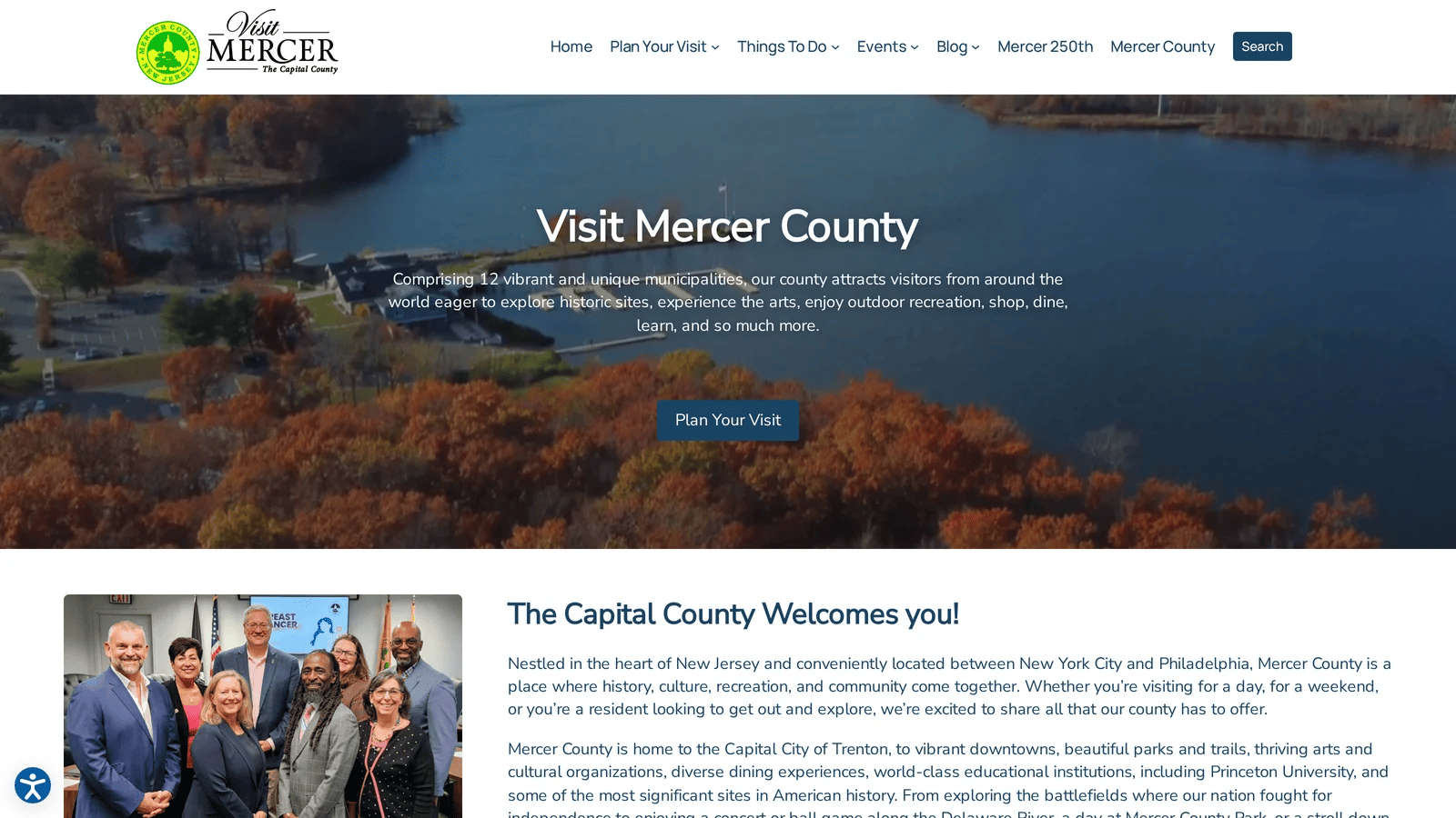Visit Mercer County: A WordPress Multisite Tourism Portal