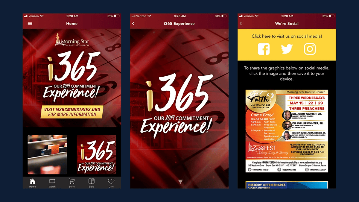 Morning Star Baptist Church App: Watch, Give and Stay Connected
