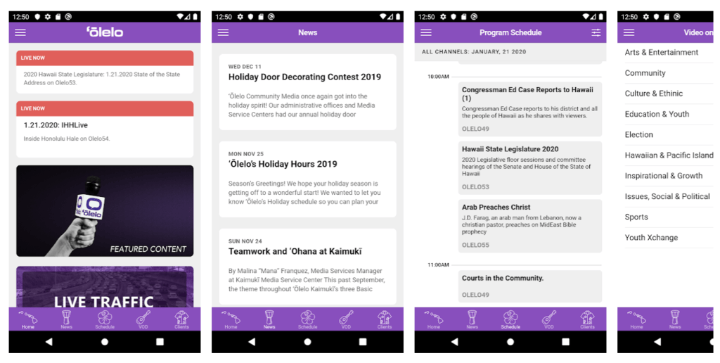 'Ōlelo Mobile App: Custom mobile app (iOS/Android)