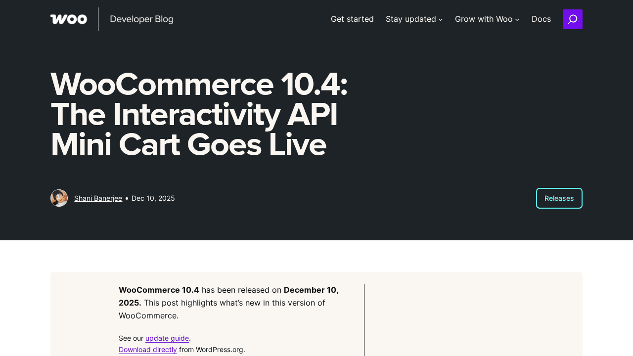 Interactivity API Mini Cart Becomes the Default in WooCommerce 10.4