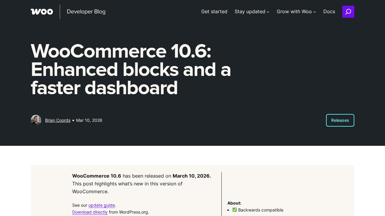 Product Collection Pickers and Cart Block Polish Lead the WooCommerce 10.6 Update