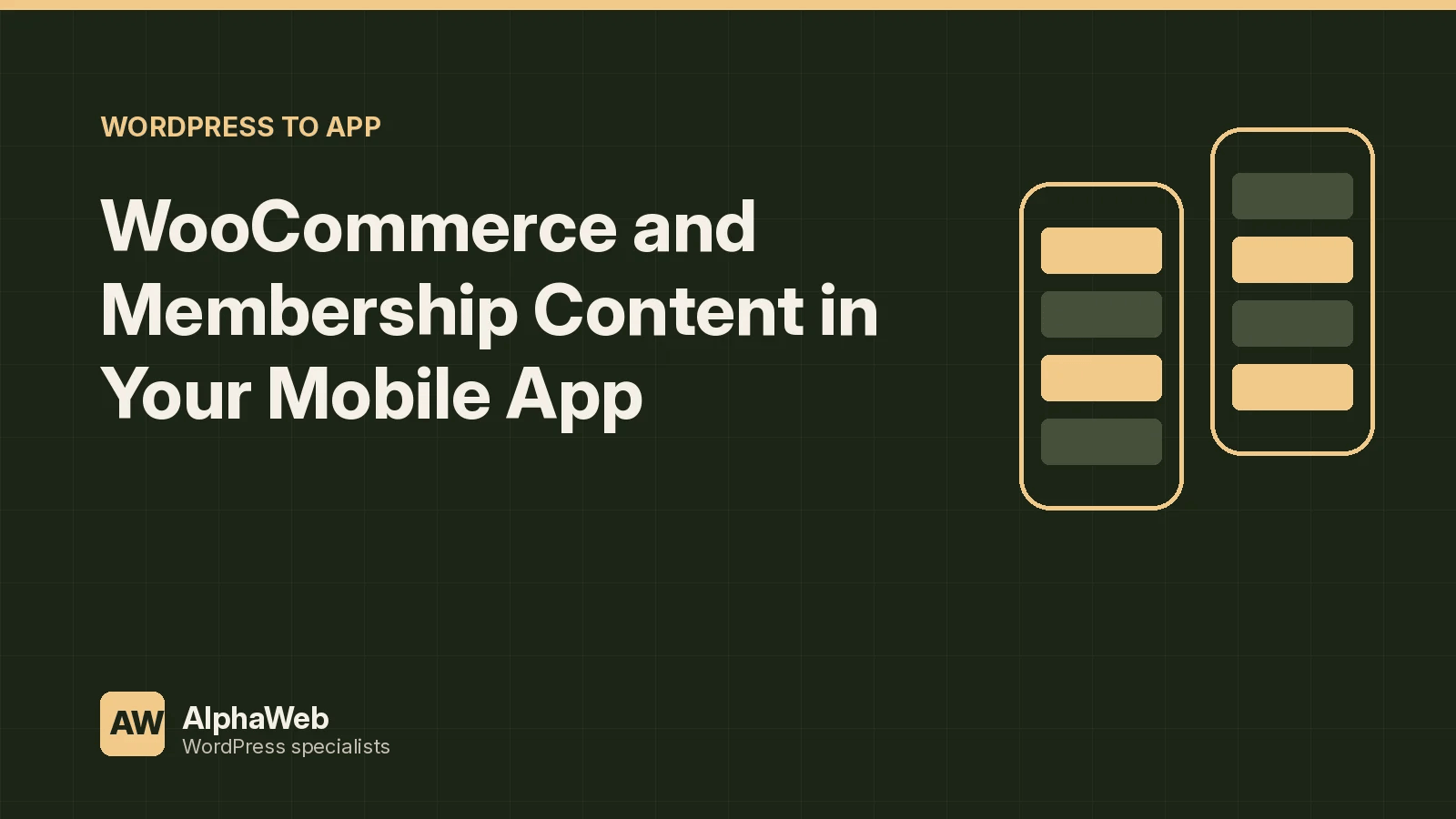 WooCommerce and Membership Content in Your Mobile App