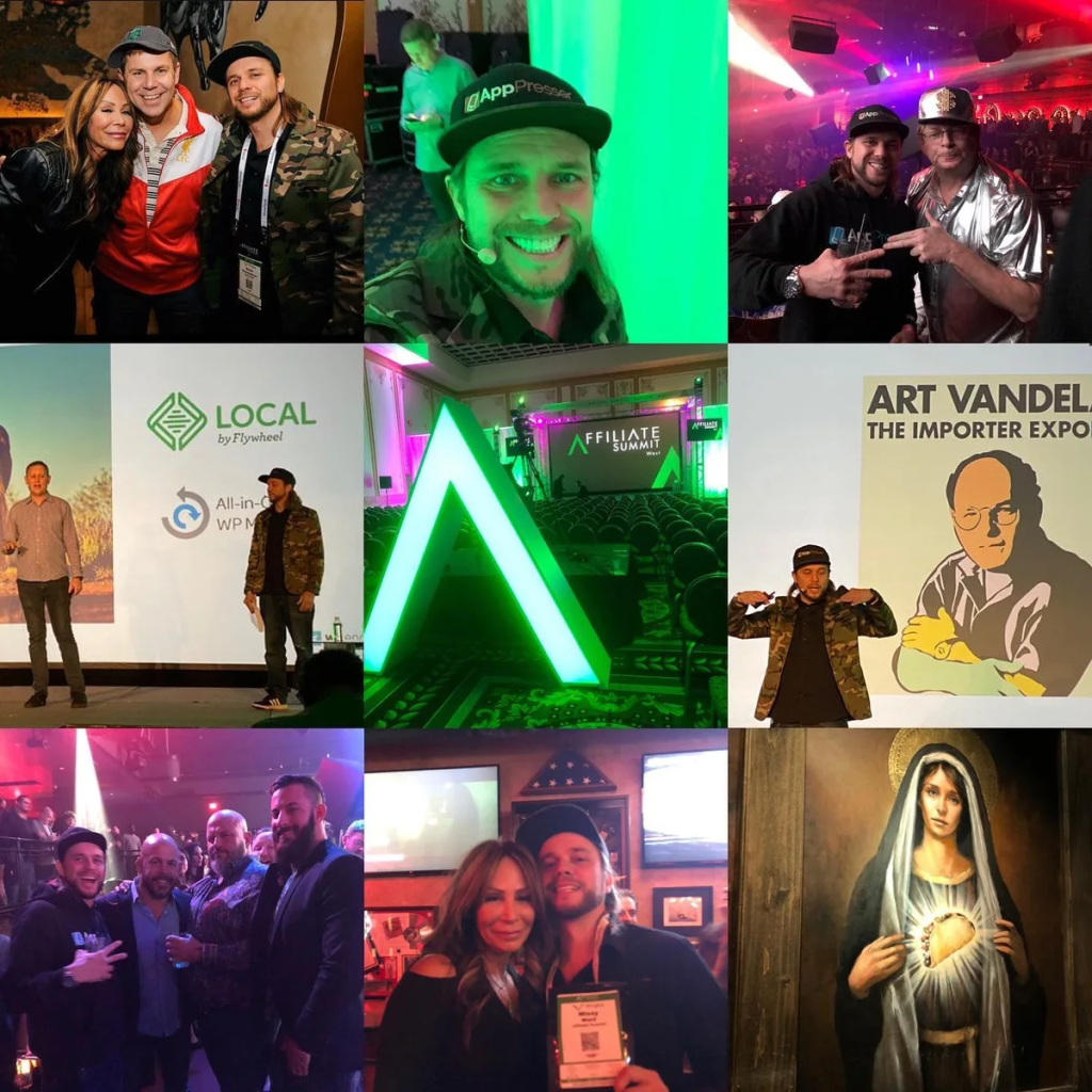 Collage from Affiliate Summit West 2020