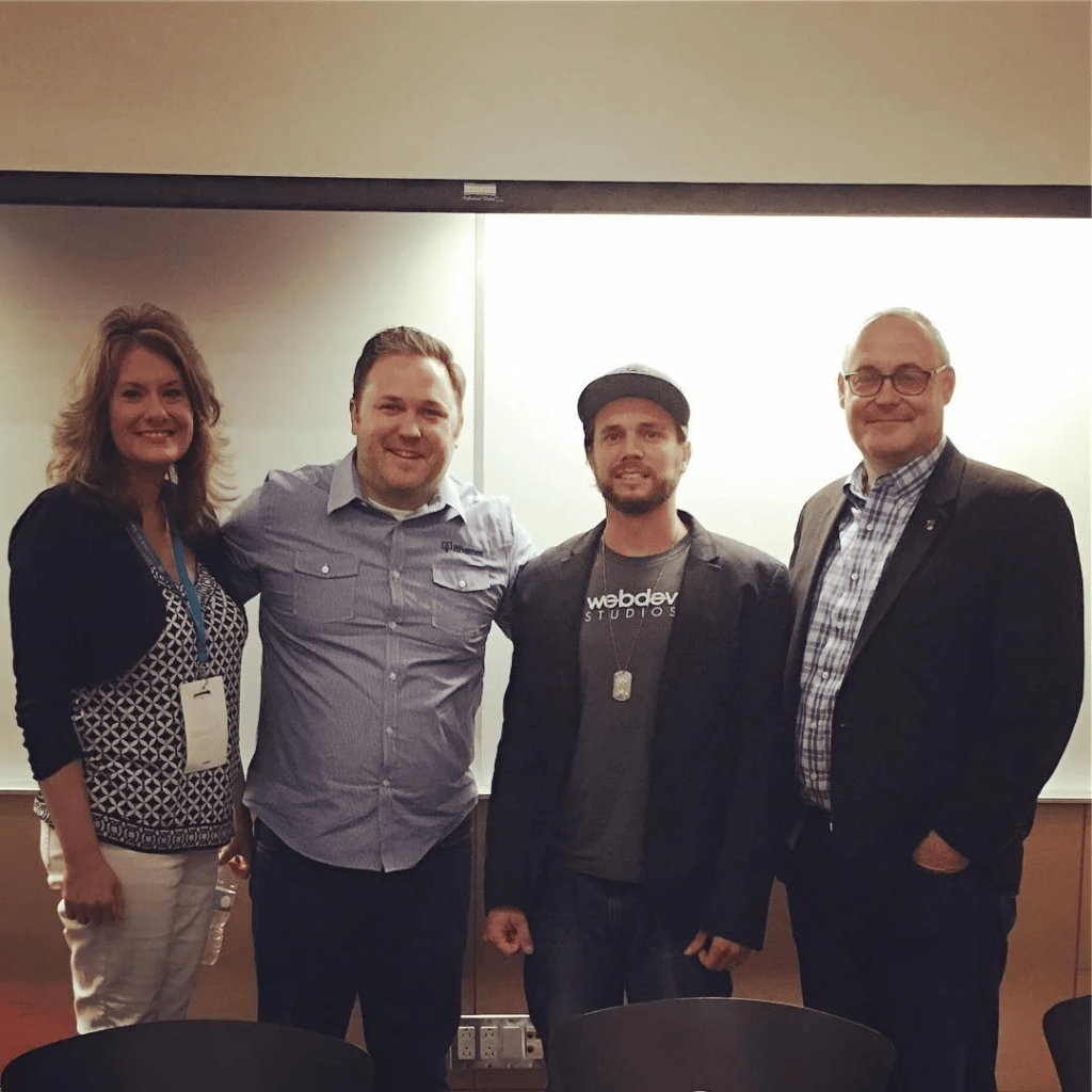 Brian with fellow speakers at WordCamp Toronto 2016