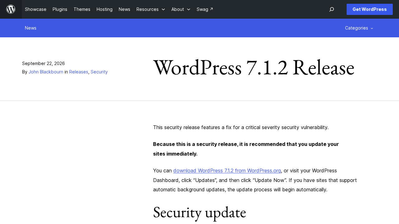 WordPress 7.1.2 Patches an Unauthenticated Template Vulnerability