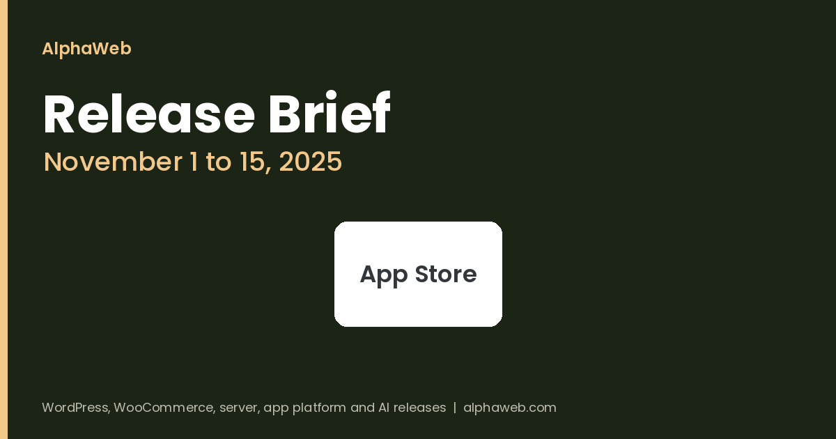Apple App Review Guidelines and Texas Age Tools: Release Brief, November 1 to 15, 2025