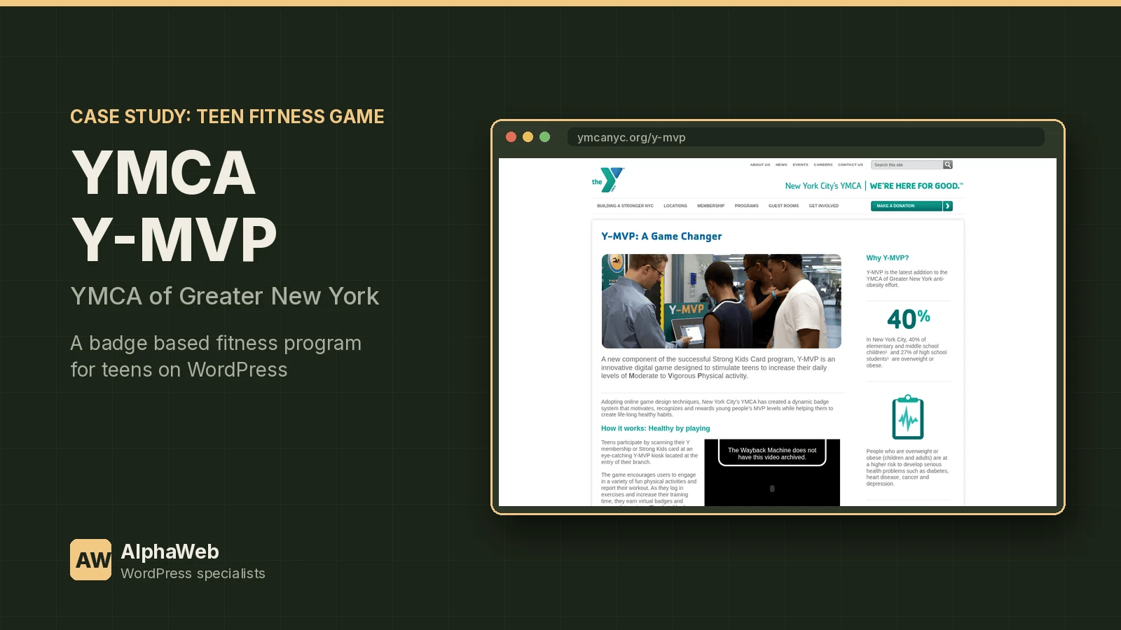 YMCA Y-MVP: A Fitness Game for Teens